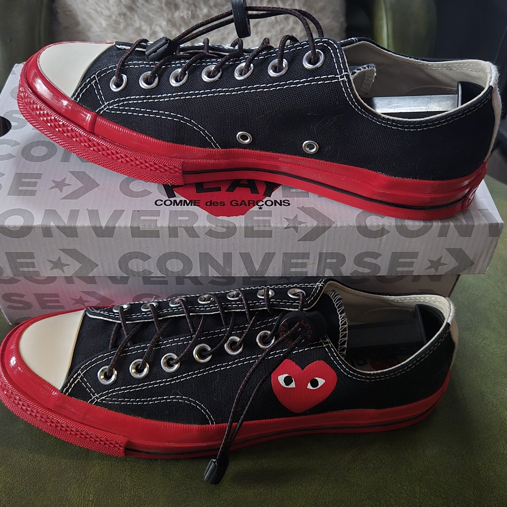 CONVERSE X CDG RED SOLE CHUCK 70 LOW